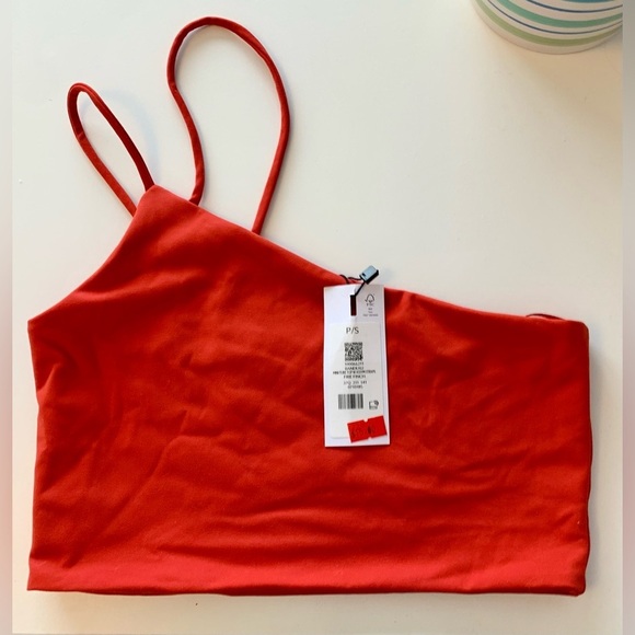 NWT One  Shoulder Crop Top - Picture 1 of 2